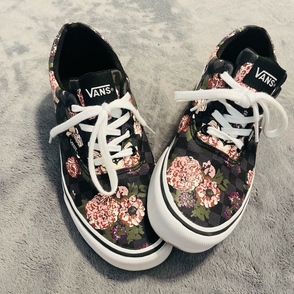 Vans Shoes Womens Vans Rare Flower Pattern New Without Box Poshmark